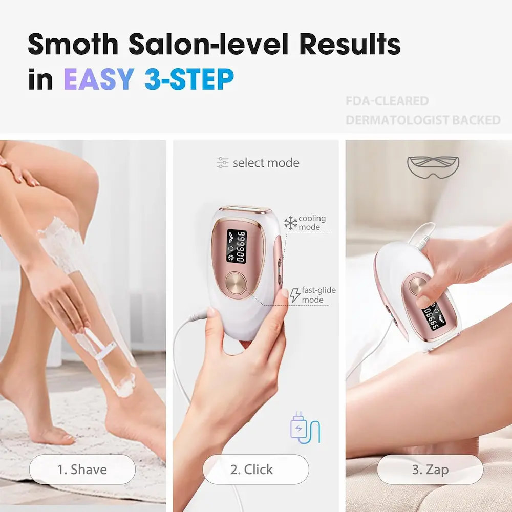 Oreeth IPL Laser Hair Removal 3-Steps